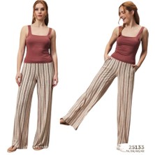 Edam İç Giyim Askılı Etek Pantolonlu Pijama Takımı M81