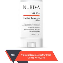 NURIVA Yüksek Korumalı Şeffaf Stick Güneş Koruyucu Spf 50