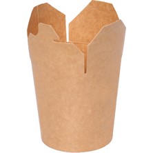 Orego Karton Noodle ve Döner Box Kraft 16 Oz - 100 Adet