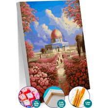 Picasso World Hobby Art Sayılarla Boyama Tuval Hobi Seti Mescid-I Aksa'da Çiçekler