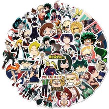 Scentu 50 Adet/paket My Hero Academia Japonya Anime Çıkartmalar Dıy Kaykay Gitar Dizüstü Bilgisayar Için (Yurt Dışından)