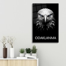 Decorita Cam Tablo | Motivasyon Serisi | Kartal - Odaklanma | 40CM x 60CM