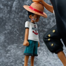 Zhenhua One Piece Luffy Kızıl Saçlı Shanks Figür Model Süslerinin Başına Dokunuyor (Yurt Dışından)