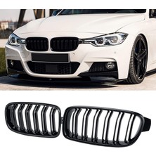 S-Dizayn Bmw 3 Serisi F30/F31/F35 Ön Panjur Böbrek Parlak Siyah Piano Black M3 Model 2012-2017