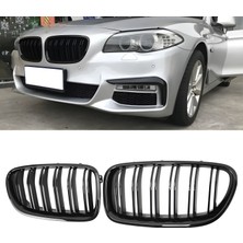 S-Dizayn Bmw 5 Serisi F10/F11/F18 Ön Panjur Böbrek Parlak Siyah Piano Black M5 Model 2010-2016