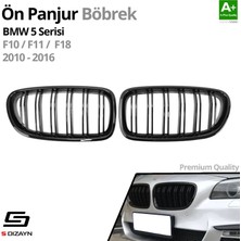 S-Dizayn Bmw 5 Serisi F10/F11/F18 Ön Panjur Böbrek Parlak Siyah Piano Black M5 Model 2010-2016