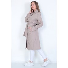 Narika Trençkot Yeni Sezon Omuz Apaletli Su Itici Özelliği Astarlı