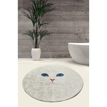 Chilai Home Blue Eyes Djt Çap 100 Cm Banyo Halısı