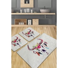Chilai Home Cervo Banyo Halısı 3'lü Set Djtbanyo