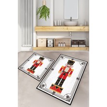 Chilai Home Lead Soldıer 2 Lı Set Banyo Halısı Banyo Paspası Djtbanyo