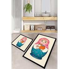 Chilai Home Tumbler 2'li Set Banyo Halısı Banyo Paspası Djtbanyo