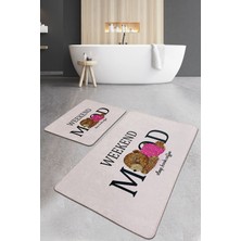 Chilai Home Weekend Mood Banyo Halısı 2'li Set Djtbanyo