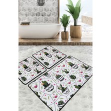 Chilai Home Glauce Banyo Halısı 3'lü Set Djtbanyo