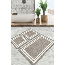 Chilai Home Formica Banyo Halısı 3'lü Set Djtbanyo