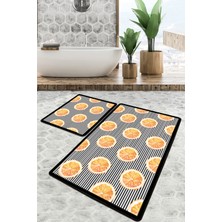 Chilai Home Tranche Banyo Halısı 2'li Set Banyo Paspası Kaymaz Tabanlı Klozet Takımı Djtbanyo