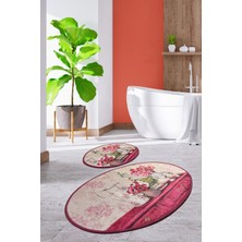 Chilai Home Vıntage 2'li Set Klozet Takımı Banyo Paspas Seti Halısı Djtbanyo