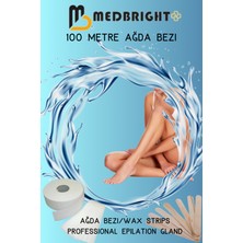 Med Bright 100 Metre Ağda Bezi - 100 Adet Ağda Spatulası