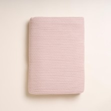 %100 Viskon Çift Kişilik Pike 220x240 cm Pudra - Mila Serisi