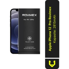 Rovimex Apple iPhone 12 Pro Rovimex Batarya Pil