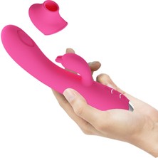 Lilitu Shop USB Şarjlı 3 Emme ve 12 Titreşim Fonksiyonlu 19,8 cm Teknolojik Vibratör- Regina