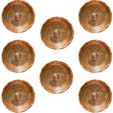 Efemir 8 Adet Bakır Hamam Tası 20 cm