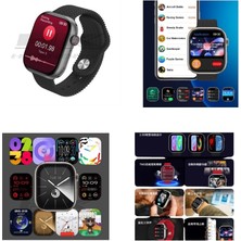 Qifit Watch 9 Hk9 Pro Max Plus+ Kulaklık ve Galeri Özellikli V3 Amoled (3 Kordon)