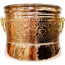 Efemir Bakır Işlemeli Köpük Kazanı 27 cm