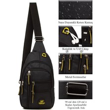 Strong Bag Strong Kulaklık USB Çıkışlı Tek Kol Göğüs ve Sırt Çantası ,çapraz Çanta Body Bag NP2033
