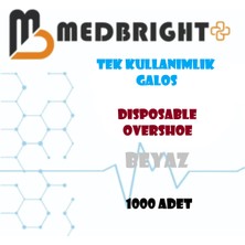 Med Bright Tek Kullanımlık 1000 Adet Beyaz Galoş