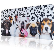 Evet Uygun 70X30CM Büyük Boy Kaymaz Kauçuk Taban Dikişli Kenar Gaming Oyuncu Mousepad Xl Dogs