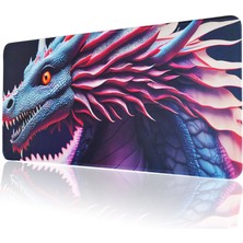 Evet Uygun 70X30CM Büyük Boy Kaymaz Kauçuk Taban Dikişli Kenar Gaming Oyuncu Mousepad Xl Ejder