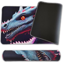 Evet Uygun 70X30CM Büyük Boy Kaymaz Kauçuk Taban Dikişli Kenar Gaming Oyuncu Mousepad Xl Ejder