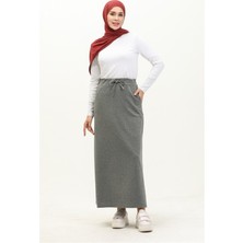 Bwest Beli Bağlamalı Cepli Spor Etek - 00152 - Antrasit