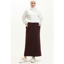 Bwest Beli Bağlamalı Cepli Spor Etek - 00152 - Mürdüm