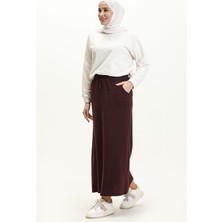 Bwest Beli Bağlamalı Cepli Spor Etek - 00152 - Mürdüm