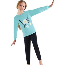 Erdem Weweus Yeşil Kız Çocuk Pijama Takımı  3747