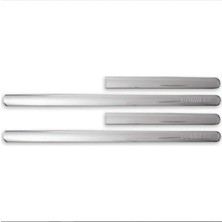 Dry Connect Yan Kapı Çıtası 4 Parça Connect Yazılı Krom 2002-2014 Paslanmaz Çelik