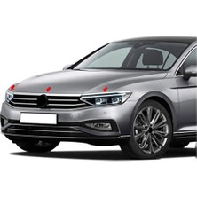 Dry Passat B8 Far Üstü Çıtası 3 Parça 2015 ve Sonrası Paslanmaz Çelik