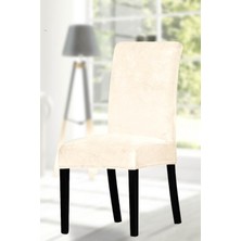 Uy Style Tekstil Uy Style Kadife Sandalye Kılıfı ,sandalye Örtüsü Lastikli , 1 Adet