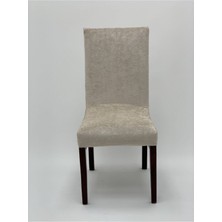 Uy Style Tekstil Uy Style Kadife Sandalye Kılıfı ,sandalye Örtüsü Lastikli , 6 Adet