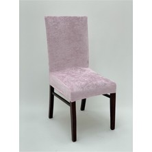 Uy Style Tekstil Uy Style Kadife Sandalye Kılıfı ,sandalye Örtüsü Lastikli , 6 Adet