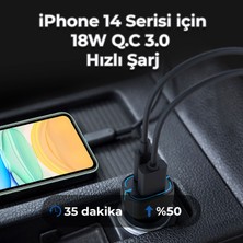 Bix BX-CCP36WT 36W Qc 3.0 USB Pd Araç Içi Hızlı Şarj Adaptörü