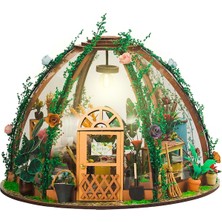 Telmba Hallow Dıy Minyatür Dollhouse Kiti Ahşap Mini Yıldızlı Çiçek Çok Renkli (Yurt Dışından)