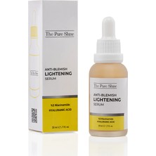 the pure shine Leke Karşıtı Niacinamide Cilt Bakım Serumu 30 ml (Niacinamide 3% + Hyaluronic Acid)