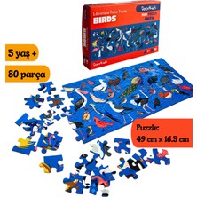 Doerkids Birds – Kuşlar Midi Puzzle | 80 Parça 5+ Yaş