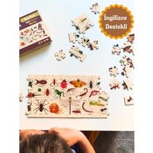 Doerkids Bugs & Insects - Böcekler Midi Puzzle | 80 Parça 5+ Yaş