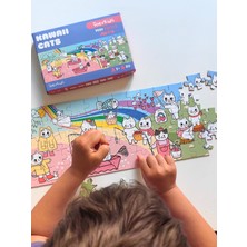 Doerkids Kawaii Cats – Sevimli Kediler Midi Puzzle | 80 Parça 5+ Yaş