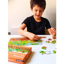 Doerkids Ormanlık Alan Yeraltı Yerüstü Midi Puzzle | 80 Parça 5+ Yaş