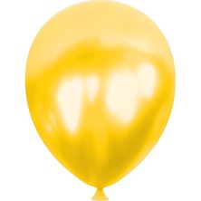 Kikajoy Metalik Balon Pako Baskısız 12 " 100LÜ -Sarı-