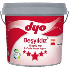 Dyo Beşyıldız Silikonlu Mat İç Cephe Boyası 7550 Yeni Çağıl 10 kg